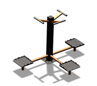 Уличный тренажер "Твистер тройной" УТ337 в Волгограде