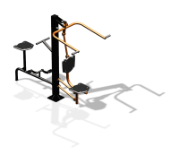 Уличный тренажер "Верхняя тяга Вело" УТ340 в Волгограде