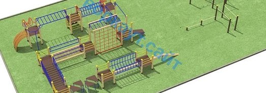 Проект спортплощадки с полосой препятствий в Волгограде