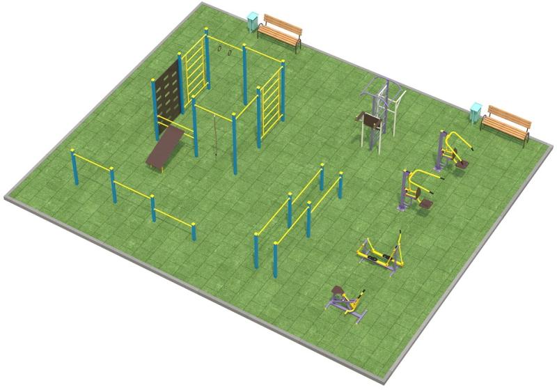 Проект спортплощадки 150 метров в Волгограде в Волгограде