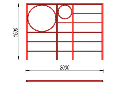 Шведская стенка с кольцами МАФ 3502 в Волгограде