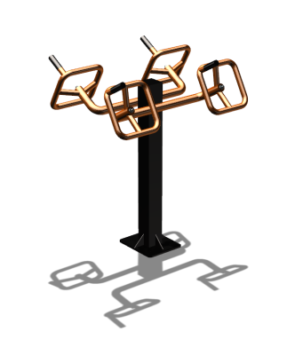 Уличный тренажер  "Штурвал двойной"  УТ201 в Волгограде