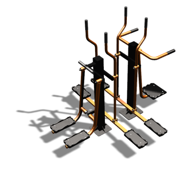 Уличный тренажер "Шпагат Маятник Лыжник двойной" УТ335 в Волгограде