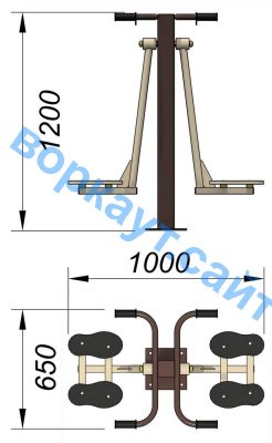 Уличный тренажер "Маятник" УТ 004 в Волгограде