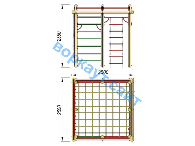 Детский спортивный комплекс ДСК 3110 в Волгограде Детский спортивный комплекс ДСК 3110 в Волгограде
