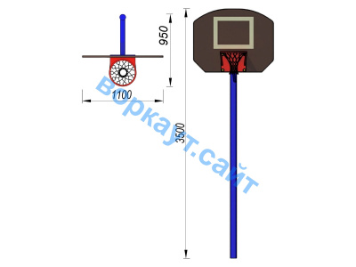 Баскетбольный щит СИО 3510 в Волгограде