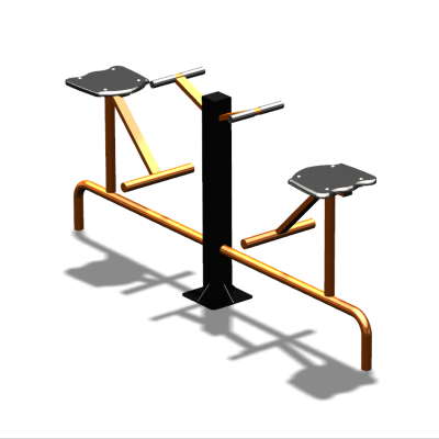 Уличный тренажер  "Твистер сидя двойной"   УТ216 в Волгограде