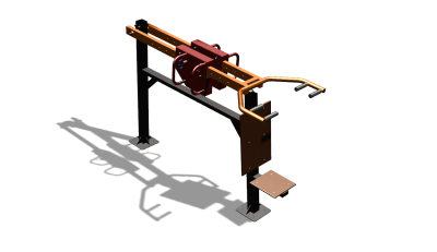 Силовой уличный тренажер  "Жим сидя"  УТ412 в Волгограде