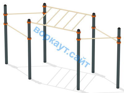 Турник разноуровневый с рукоходом ВС-26 в Волгограде