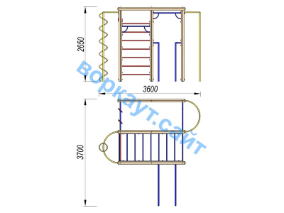 Детский спортивный комплекс Гимнастический ДСК 3107 в Волгограде