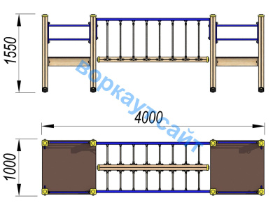Детский спортивный комплекс Мост ДСК 3113 в Волгограде