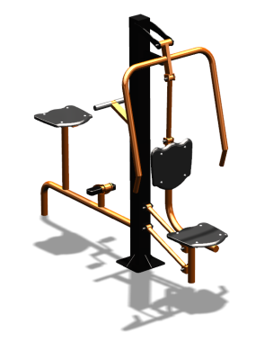 Уличный тренажер "Жим от груди Вело" УТ321 в Волгограде