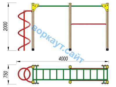 Детский спортивный комплекс ДСК 3104 в Волгограде