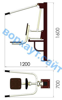 Уличный тренажер "Тяга сверху" УТ 001 в Волгограде