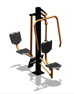 Уличный тренажер "Жим от груди Жим ногами" УТ304 в Волгограде