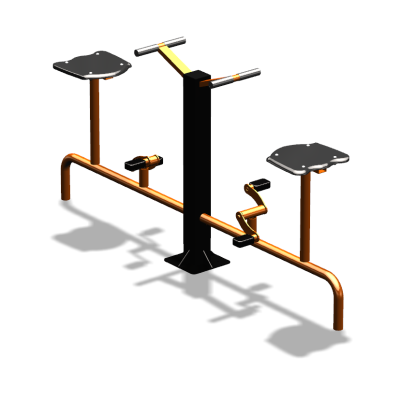 Уличный тренажер  "Вело двойной"   УТ211 в Волгограде