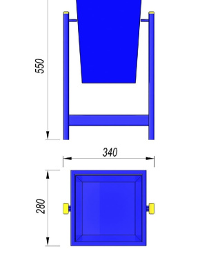Урна МАФ 1630 в Волгограде