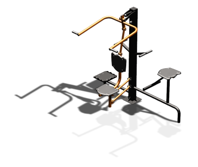 Уличный тренажер "Верхняя тяга Твистер стоя Твистер сидя" УТ336 в Волгограде