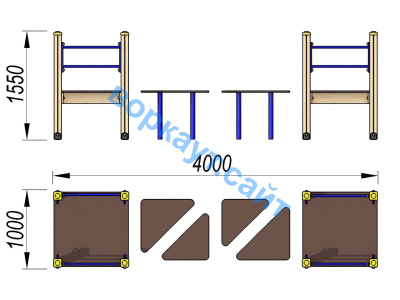 Детский спортивный комплекс Мостик ДСК 3114 в Волгограде