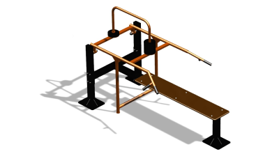 Силовой уличный тренажер  "Горизонтальный жим"  УТ402 в Волгограде