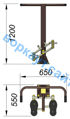 Уличный тренажер "Балансир" УТ 007 в Волгограде