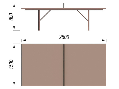 Теннисный стол МАФ 3517 в Волгограде
