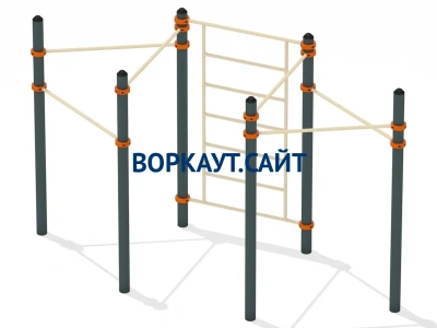 Воркаут турник разноуровневый с шведской стенкой ВС-25 в Волгограде