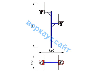 Баскетбольный щит двойной СИО 3511 в Волгограде