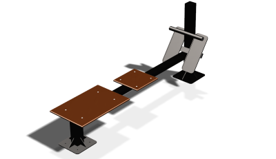 Силовой уличный тренажер  "Скамья для пресса"  УТ415 в Волгограде